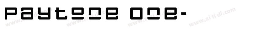 Paytone One字体转换